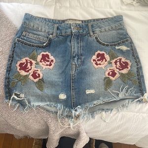 NWOT free people Jean skirt